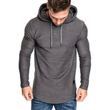 High-quality men's hoodies in solid colors, textured, soft, and breathable.