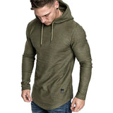 High-quality men's hoodies in solid colors, textured, soft, and breathable.