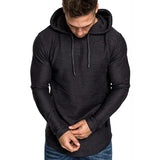 High-quality men's hoodies in solid colors, textured, soft, and breathable.
