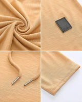 High-quality men's hoodies in solid colors, textured, soft, and breathable.